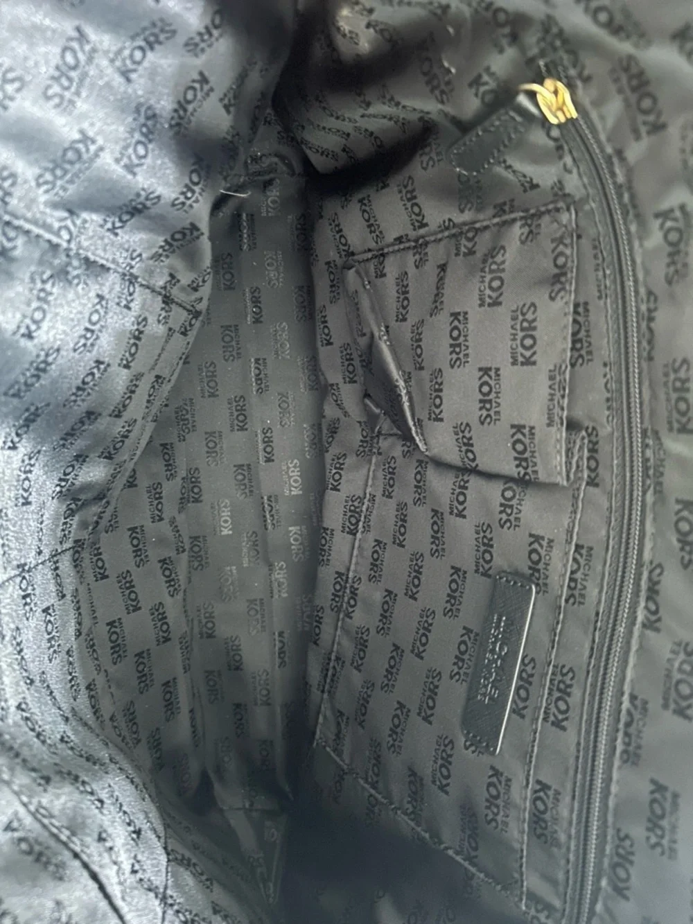Michael Kors Black & White Stripe Tote Bag